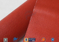 0.9mm Red Silicone Coated Fiberglass Fabric , Generator Thermal Insulation Materials