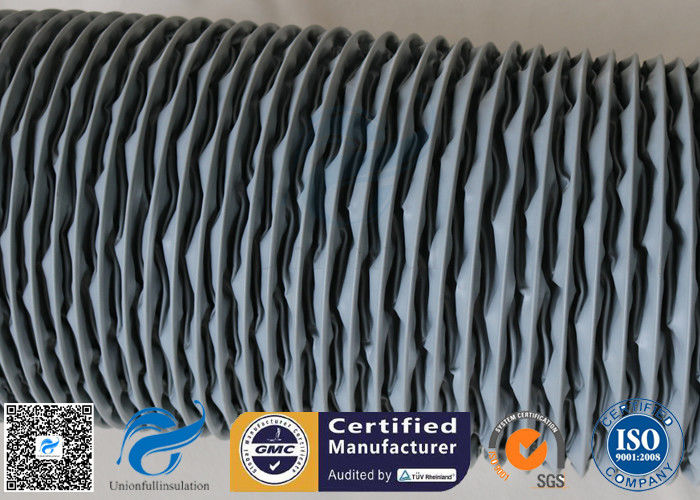 PVC Coated Glass Fibre Flexible Air Ducting 200MM Diameter 5 Meters 260℃